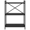 Estantería Roble negro 60 x 30 x 83 cm Madera contrachapada 5