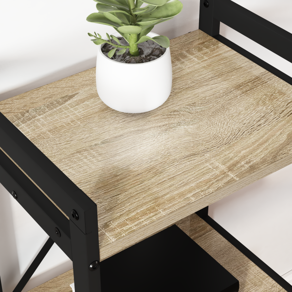 Estantería Roble Sonoma 60 x 30 x 83 cm Madera contrachapada M 4