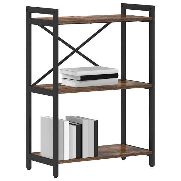 Estantería Roble ahumado 60 x 30 x 83 cm Madera contrachapada M 3