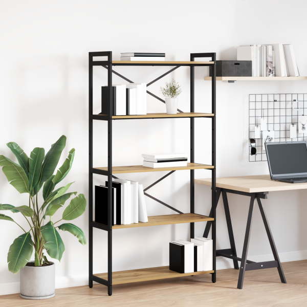 Estantería Roble artisan 80 x 30 x 153 cm Madera contrachapada D