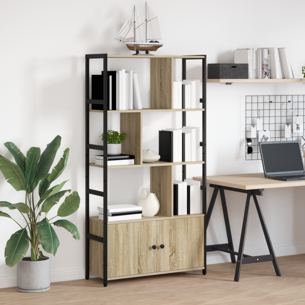 Estante de libros Roble de Sonoma 80 x 30 x 155.5 cm M 4