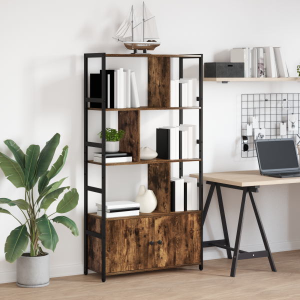 Estante de libros Roble ahumado 80 x 30 x 155.5 cm M 4