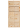 Puerta Corrediza Marrón 90 x 210 cm Madera maciza de pino 4