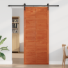Puerta Corrediza Marrón 80 x 210 cm Madera maciza de pino 3