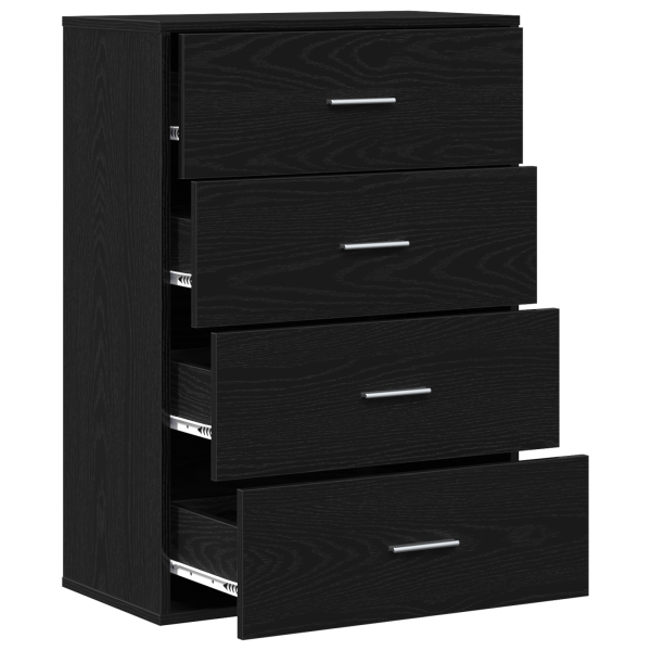 Buffet com gaveta Carvalho preto 60 x 31 x 84 cm Aglomerado M 3