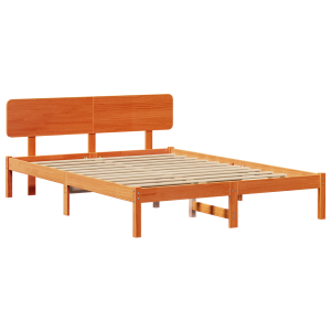 Estrutura da Cama Castanho-mel 206.5 x 165.5 x 74 cm H