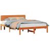 Estructura de cama Marrón cera 206.5 x 165.5 x 74 cm 3