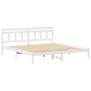 Estructura de cama Blanco 180 x 200 cm Madera maciza de pino H