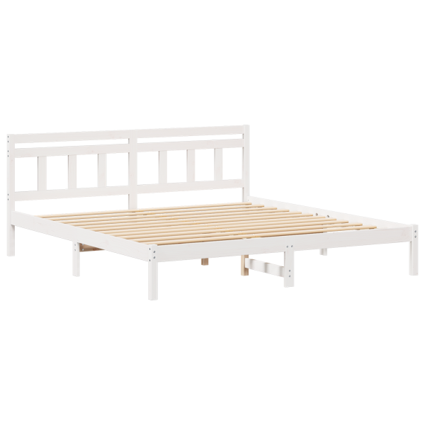 Estructura de cama Blanco 180 x 200 cm Madera maciza de pino M 2