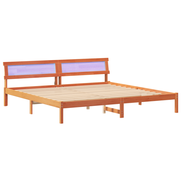 Estrutura da Cama Castanho-mel 180 x 200 cm M 2