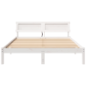 Estrutura da Cama Branco 160 x 200 cm Madeira de Pinheiro 5