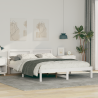 Estructura de cama Blanco 140 x 200 cm Madera de pino sólido 1