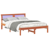 Estrutura da Cama Castanho-mel 140 x 190 cm Madeira de Pinheiro 3