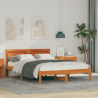 Estrutura da Cama Castanho-mel 135 x 190 cm 1