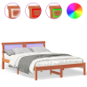 Estrutura da Cama Castanho-mel 135 x 190 cm 4