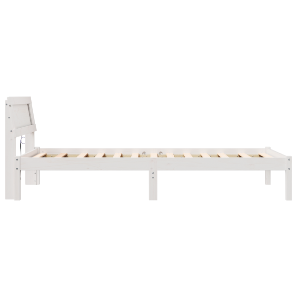 Estrutura da Cama Branco 80 x 200 cm Madeira de Pinheiro M 5