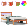 Estrutura da Cama Castanho-mel 90 x 190 cm Madeira de Pinheiro 4