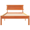 Estrutura da Cama Castanho-mel 75 x 190 cm Madeira de Pinheiro 5