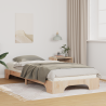 Estructura de cama con almacenamiento Marrón 80 x 210 cm Madera 1