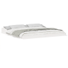 Estrutura da Cama Branco 180 x 200 cm Madeira de pinho maciça 4