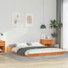 Estructura de cama Marrón cera 150 x 200 cm 1