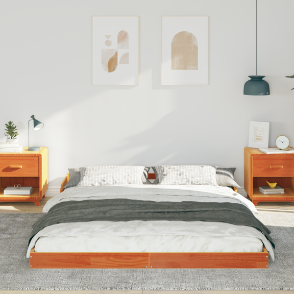 Estrutura da Cama Castanho-mel 150 x 200 cm M 5