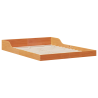 Estructura de cama Marrón cera 140 x 190 cm 2
