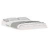 Estructura de cama Blanco 135 x 190 cm Madera maciza de pino 4