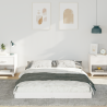 Estructura de cama Blanco 120 x 190 cm Madera de pino 5