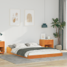 Estrutura da Cama Castanho-mel 120 x 190 cm 1