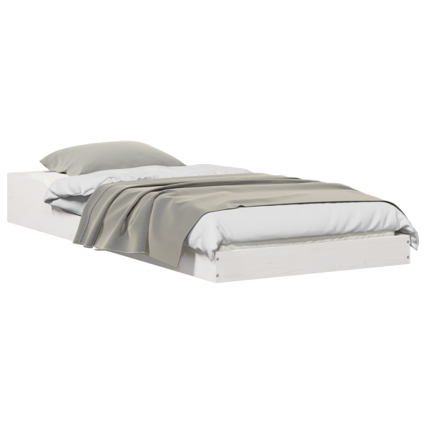 Estrutura da Cama Branco 90 x 200 cm Madeira de pinho maciça M 3