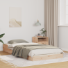 Estructura de cama Marrón 90 x 210 cm Madera maciza de pino 1