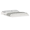 Estrutura da Cama Branco 140 x 210 cm Madeira de pinho maciça 4