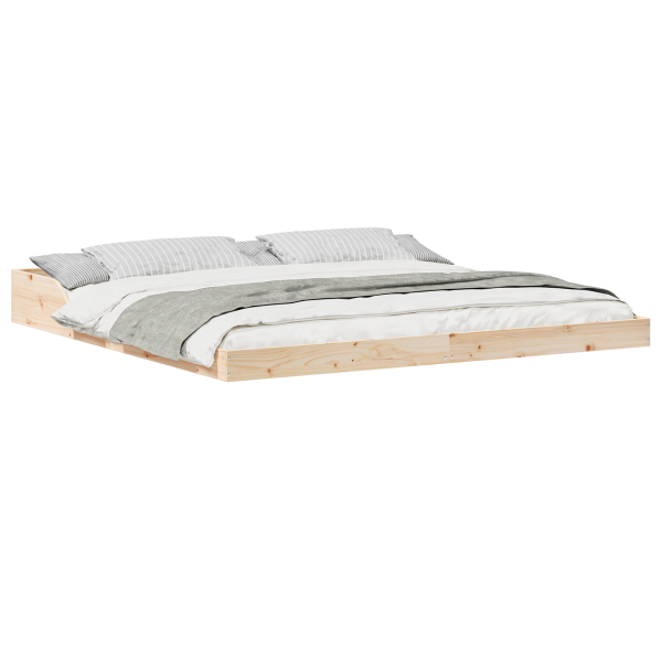 Estrutura da Cama Castanho 180 x 210 cm Madeira de Pinheiro M 3