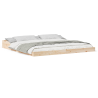 Estructura de cama Marrón 200 x 210 cm Madera maciza de pino 4
