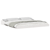 Estructura de cama Blanco 200 x 210 cm Madera maciza de pino 3