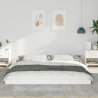 Estrutura da Cama Branco 200 x 210 cm Madeira de pinho maciça 5