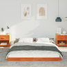 Estrutura da Cama Castanho-mel 160 x 220 cm 5