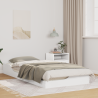 Estrutura de cama de chão Branco 100 x 200 cm 1