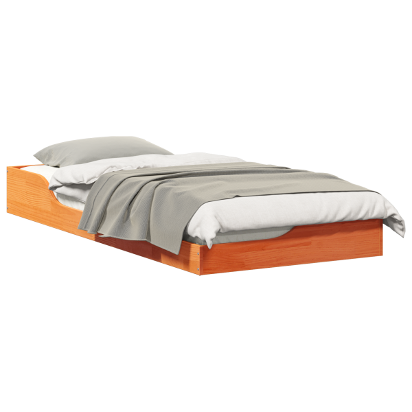 Estrutura de cama de chão Castanho-mel 100 x 200 cm M 3