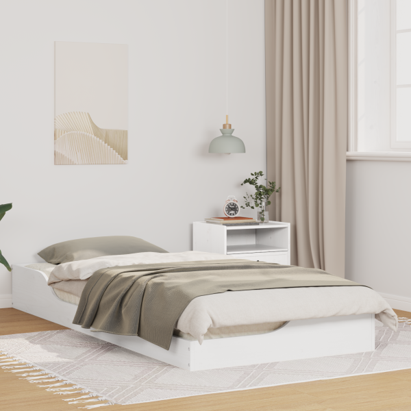 Estructura de cama Blanco 90 x 200 cm Madera de pino sólido D