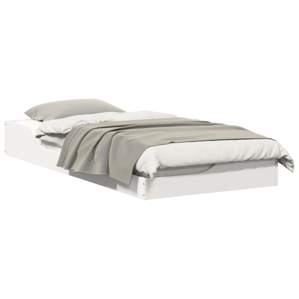 Estructura de cama Blanco 90 x 200 cm Madera de pino sólido M 3
