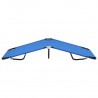 Tumbona plegable acero azul 3