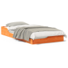 Estructura de cama Marrón cera 90 x 190 cm 4