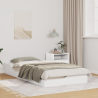 Estructura de cama Blanco 75 x 190 cm Madera de pino sólido 1