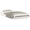 Estrutura de cama de chão Branco 75 x 190 cm 3
