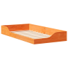 Estructura de cama Marrón cera 75 x 190 cm 2