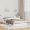 Estrutura de cama de chão Branco 80 x 210 cm 1