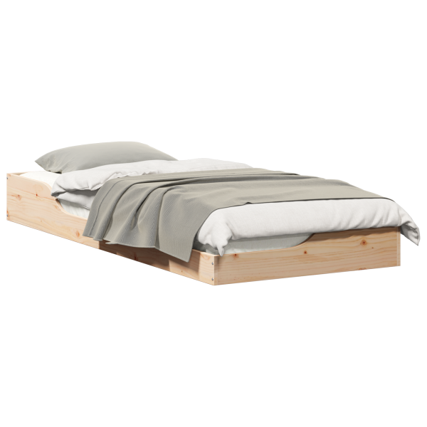 Estrutura de cama de chão Castanho 90 x 210 cm M 3