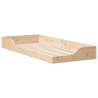 Estrutura de cama de chão Castanho 80 x 220 cm 2